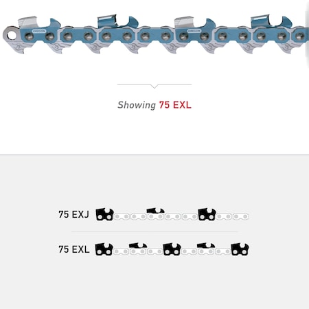 PowerCut Saw Chain,  3/8 Pitch, .063 Gauge, 114 Drive Links